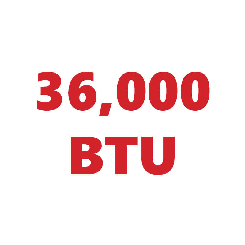 36,000 BTU