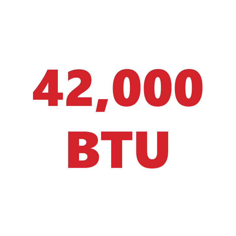 42,000 BTU