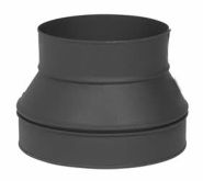 7X6-611P GM Reducer Plain End 7x6 Blk 24ga