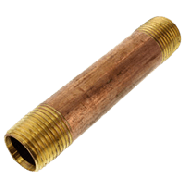 1/2X4 NIP BRASS Brass 1/2" x 4" Nipple MPTxMPT 463-040