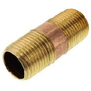 1/2X2 NIP BRASS Brass 1/2" x 2" Nipple MPTxMPT  463-020