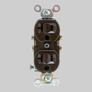 620-704 Diversitech 15A 120V Duplex Receptacle - Brown