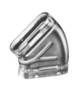 6045F Amerivent Bvent 6" 45 Elbow Flat Oval