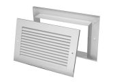 700 14X14 WHT Lima 14" x 14" Non Vision Door Grille - White - 456948