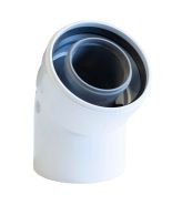 KUG714059811 Utica Coaxial Vent Elbow - 45 - MAC150 MAH125