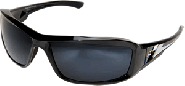 TXB21-G15-7 EDGE Eyewear Polarized Brazeau Blk/G-15 Silver Mirror Safety GLASSES
