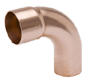 W02728 3/4 OD ACR Copper Fitting 90° Long Turn Elbow CxC 25 