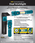 DWL-1 SEN Dual LED Worklight 250 lumen Flashlight 190 lumen Worklight with Magnetic Base and Belt Holster