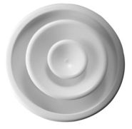 1600 12 WHT Lima 12" Round Commercial Ceiling Diffuser - White - 030557