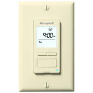 HVC0002 Honeywell Digital Bath Fan Control - 120V - Programmable - Timer Mode Up To 60 Minutes - Biscuit Color