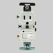 620-274W Diversitech Toggle-Outlet Combo White 15A 120V 2Pole 3Wire 274w-Box TR274W