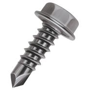 100 Needle Point Screw Slotted MALCO 1/4 in Hex Head Zip Tip Sheet Metal Roofing 