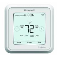 TH6320WF2003/U Honeywell WiFi Thermostat - T6 Pro Duel Fuel Smart Programmable or Non-Programmable - 7 Day - 5-2 - 5-1-1 - 3H/2C HP - 2H/2C Conventional With Ventilation