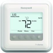 TH4110U2005 Honeywell Pro T4 Programmable or Non-Programmable Thermostat - 1H/1C HP - 1H/1C Conventional