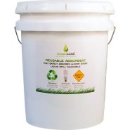 GS-25 Greensorb HVAC Spill Absorbent - 25 lbs Bucket - Reusable - Great for Cleanup