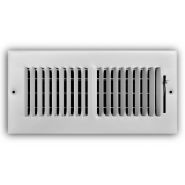 102M 10x4 WHT   Truaire 10x4 Sidewall Supply Grille White