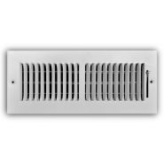 102M 12x4 WHT   TRUaire 12x4 Sidewall Supply Grille White