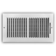 102M 12x6 WHT   TRUaire 12x6 Sidewall Supply Grille White