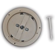 801 6   TRUaire 6" Installation Ring w/ Damper for Round Ceiling Diffuser