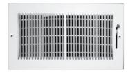 132M 12x8 WHT   TRUaire 12x8 Sidewall Supply Grille White