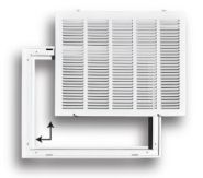 190RF 30x12 WHT  TRUaire 30x12 Filter Grille White Removable Face