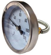 1722030 Wal-Rich Strap On Temperature Gauge 40F-240F Thermometer Fits 3/4" - 1-1/2" Copper Tube