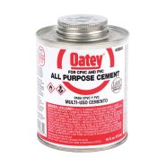 670001 Pro Oatey 30834 All Purpose Cement 16oz PVC CPVC ABS Milky Clear ASTM D-2564 D-2235 F-493