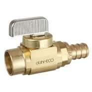 521-13-PX3 Dahl In Line Stop and Isolation Valve 1/2" Female Sweat x 1/2" Crimpex Straight