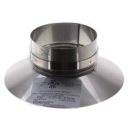 2SVSLSF04 Z-Vent Stainless Steel Storm Collar - 4" - Single Wall