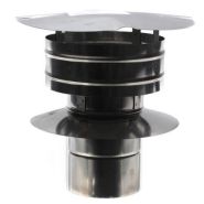 2SVSRCF04 Z-Vent Stainless Steel Rain Cap - 4"