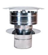2SVSRCX08 Z-Vent Stainless Steel Ran Cap with Windband - 8"