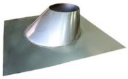 2SVSFA08 Z-Vent Stainless Steel Roof Flashing - 8" - 5 Degree to 30 Degree Pitch - Single Wall
