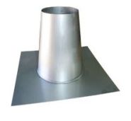 2SVSF10 Z-Vent Stainless Steel Flat Roof Flashing - 10" - Single Wall