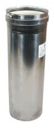 2SVEPWCF0401.5 Z-Vent Stainless Steel Vent Pipe - 4" x 18" - Single Wall