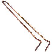 34x6-9PWC Pipe Hook - Copper Plated - 3/4" x 6"