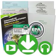 QT3000 Qwik EPA 608 Refrigeration Certification Self Study Course Includes: DVD Study Guide / Audio CD