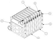 90059 Peerless Heat Exchanger - Right Hand End Section - GG1024