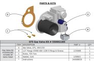 550002285 Utica Gas Valve Replacement Kit - NG - SSC-075 VLT-075NG Units