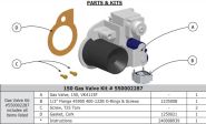 550002287 Utica Gas Valve Replacement Kit - NG - SSC-150 VLT-150NG Units