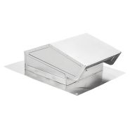 644 Broan Roof Cap - Aluminum - Fit 3-1/4"x10" Or Up To 8" Round