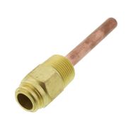 121371B Honeywell Copper Well Assembly - 3/4" MPT - 3" Insertion Depth - 1-1/2" Insulation