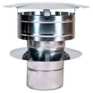 2SVDRCX10 Z-Vent Stainless Steel Wind Cap with Rain Shield - 10"- Double Wall