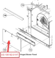 AS-106182-01HT Protech Blower Access Panel Latch Assembly - RACD090-150 RGEDZ090-150 Units