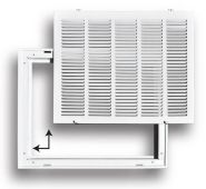 190RF 20x20 WHT  Truaire 20" x 20" Sidewall Filter Grille w/ Removable Face - White
