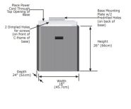 550003304 Utica Boiler Floor Base Kit - UCS-240 Unit