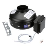 PV-100XPS S&P Dryer Booster Kit w/ PV-100X 4" Inline Fan w/ Integrated Pressure Sensing Switch