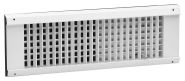 UALSDVH3 12x4 CLR Lima 12" x 4" Spiral Diffuser - Double Deflection w/ Air Scoop - Clear Anodized - 445043