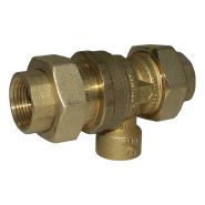 115-113 Legend T-459 Forged Brass Backflow Preventer 1/2" FNPT x FNPT Glycol System Rated 175PSI @ 210F