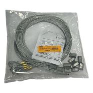 30187 Durodyne Dynatite Looped Hanging Wire Cable & Lock - (10) Loops 3/32 x 15' & (10) Locks CL12 - LC12K15WC3