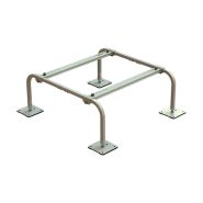 QSMS1204 Quick Sling 12" High Large Mini-Split Stand "Extra Wide" with 2 rails - Holds up to 400 lbs.
